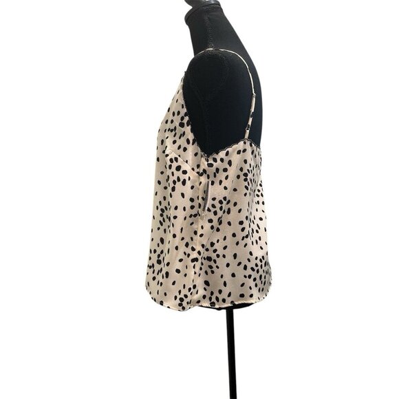 BP Camisole Tank Top Womens Medium Ivory And Black Adjustable Strap - Picture 3 of 7
